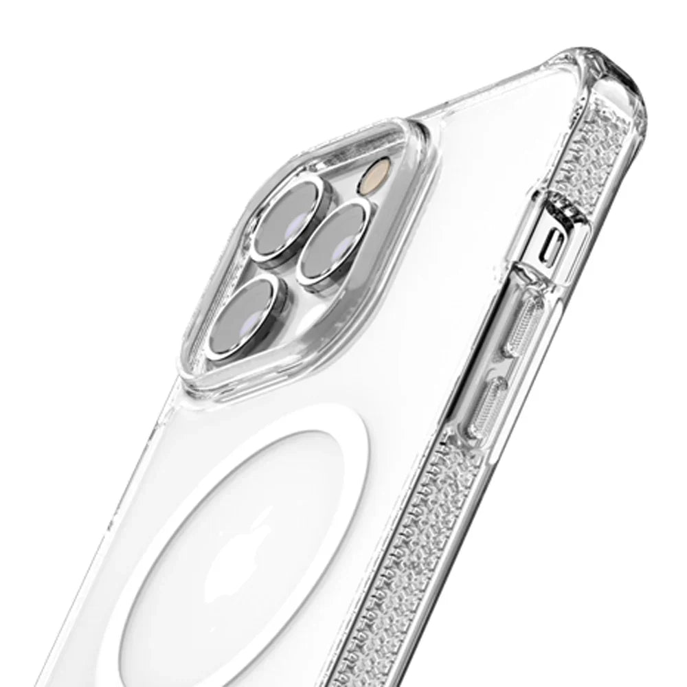 Itskins Hybrid Clear iPhone 15 Pro Max Magsafe Case - Transparent - Tashqila Itskins Hybrid Clear iPhone 15 Pro Max Magsafe Case - Transparent - Tashqila